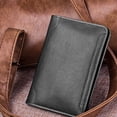 thumbnail image 5 of Porta pasaporte de cuero - Cartera para pasaporte, Cartera plegable de cuero para pasaportes Hebilla magnética, 5 of 5