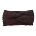 thumbnail image 2 of Qarigey Diadema de ganchillo, banda para el sudor transpirable deportiva, orejeras suaves elásticas, accesorios para el cabello, diadema Accesorio para el cabello Café, 2 of 6