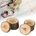 thumbnail image 3 of BORDSTRACT 2PcsRetro Wooden Ring box Engagement Gift For Male and Female Wedding Ceremony 01#, 3 of 6