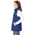 thumbnail image 3 of Woman Within Plus Size Zip-Front Microfleece Vest Long Fleece Vest, 3 of 6