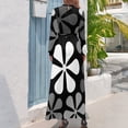 thumbnail image 3 of Vestido largo monocromático con flores abstractas, vestidos de fiesta elegantes para mujer 2024, vestidos de novia para mujer, vestidos para mujer 2024, 3 of 5