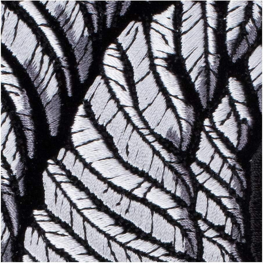Split White Embroidered Angel Wings Patch, Large Size
