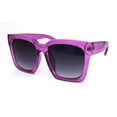 thumbnail image 2 of Gafas de sol SA106 extragrandes con montura gruesa y cuernos moradas para mujer, 2 of 9
