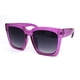 thumbnail image 2 of Gafas de sol SA106 extragrandes con montura gruesa y cuernos moradas para mujer, 2 of 9