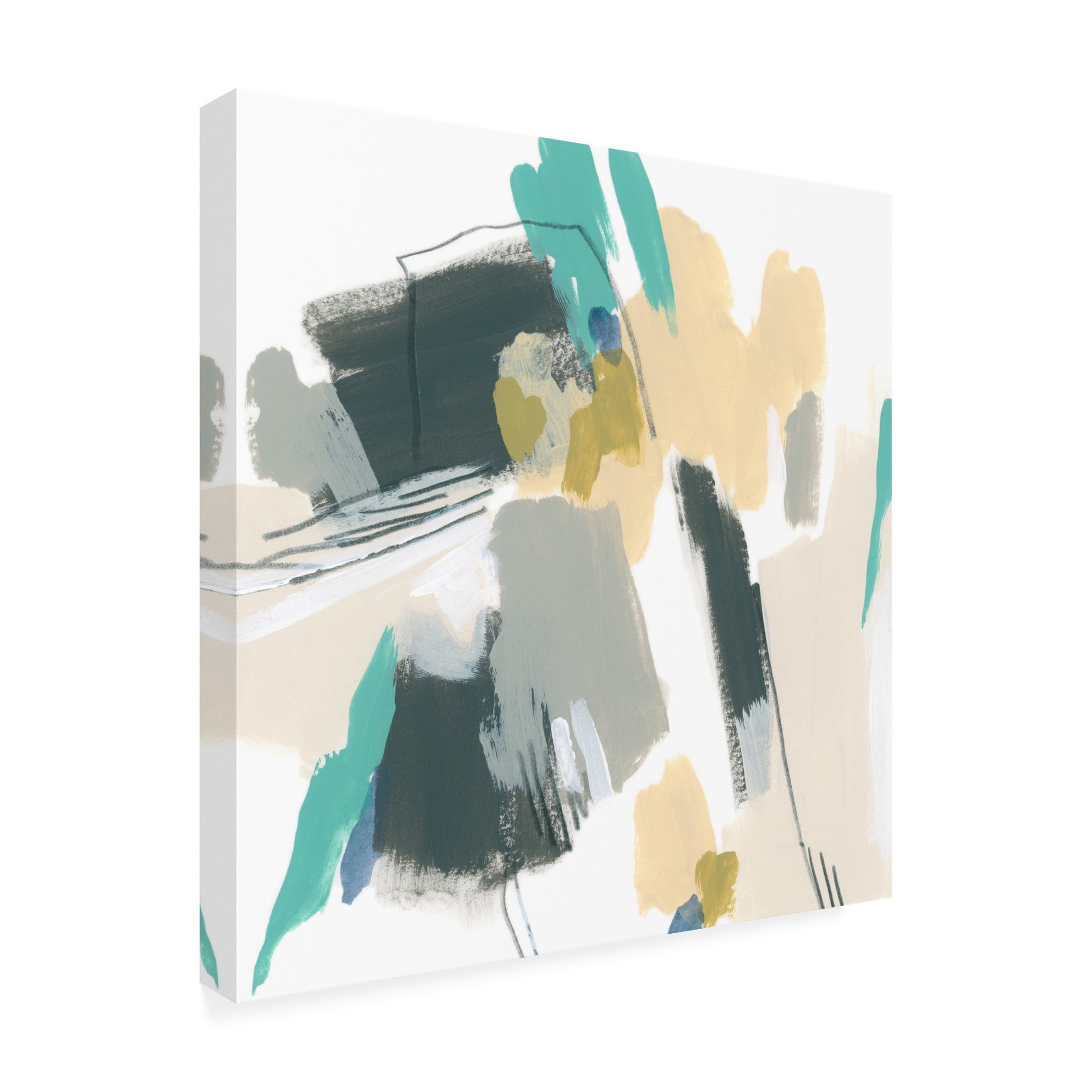 Canvas Wall Art - June Erica Vess 'Strike Reflection III' Wall Art for Living Room, Bedroom, or Office Décor by Trademark Fine Art - 14 x 14 Inches