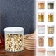 thumbnail image 1 of Recipientes de plástico para almacenar alimentos con tapa - Conjunto hermético de organización de cocina para despensa, cereales, harina y aperitivos, 1 of 2