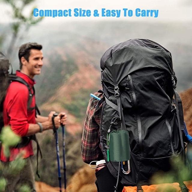 Saco de dormir de emergencia con paracord, manta térmica de supervivencia ultraligera e impermeable para acampar, hacer senderismo y mochilear.