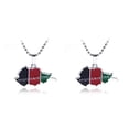 thumbnail image 3 of mmirethe Afghan Map Flag Pendant Necklace Bold Fashion Statement Statement With Style Alloy Afghanistan Map Flag Pendant AssortedColor 2Set, 3 of 6