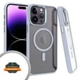 thumbnail image 3 of For Apple iPhone 15 (6.1") Magnetic Case with Built in Magnets Compatible with MagSafe, Clear Slim Hybrid Frame Bumper Phone Case Cover by Xpression - Clear / Gray, 3 of 9