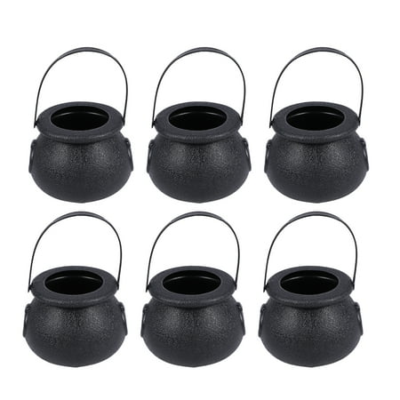 

Hemoton 10pcs 5x7cm Halloween Candy Bucket Witch s Cauldron Trick or Treat Candy Pail Holder (Black)