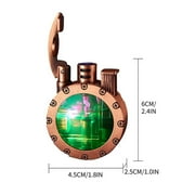 ICQOVD Vintage Antique Lighters,LED Vintage Metal Lighters,Clear Kerosene Lighters Vintage Steampunk Cool Unique,Mens Lighters