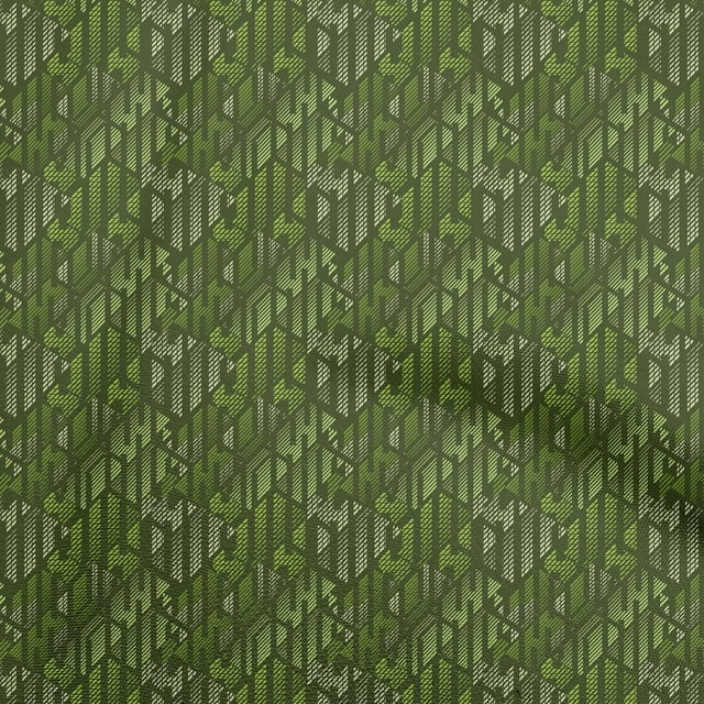 oneOone Velvet Dark Green Fabric Abstracts Craft Projects Decor Fabric Printed By The Yard 58 Inch Wide