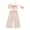 White, variant on Infant Baby Girl Clothes Toddler Kids Baby Girls Print Bow Suspender Vest Pants Outfits Set Outfits For Girl
