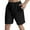 Black, variant on Men's Spring & Summer Fashion Solid Color Shorts Comfortable Casual Pants, Ripstop Polyester, for Outdoor