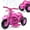 Pink, variant on 6V Kids Ride on Bubble Car, Battery Powered Electric Motorcycle with Music Button and LED Headlight, 3 Wheels Motorbike Toys Gift for Toddler 3+ Boys Girls, Pink