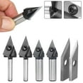 thumbnail image 3 of Chamfering 45 Degree V-Shaped Router Bit Woodworking Engraving Milling Cutter, 3 of 9