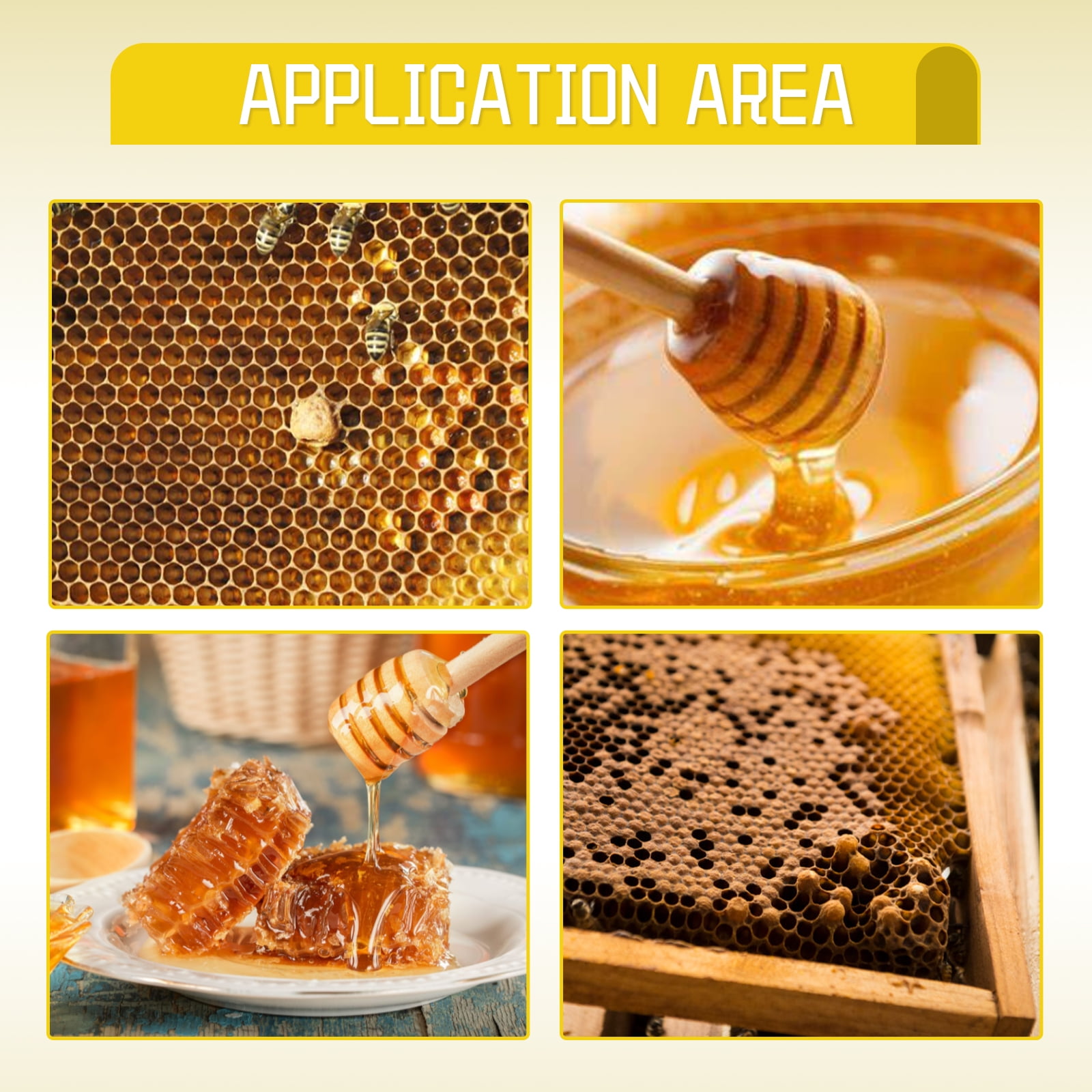 30-Piece Natural Beeswax Sheets, Beehive Wax Foundation Sheets for Beekeeping & Candle Making, 1 Set