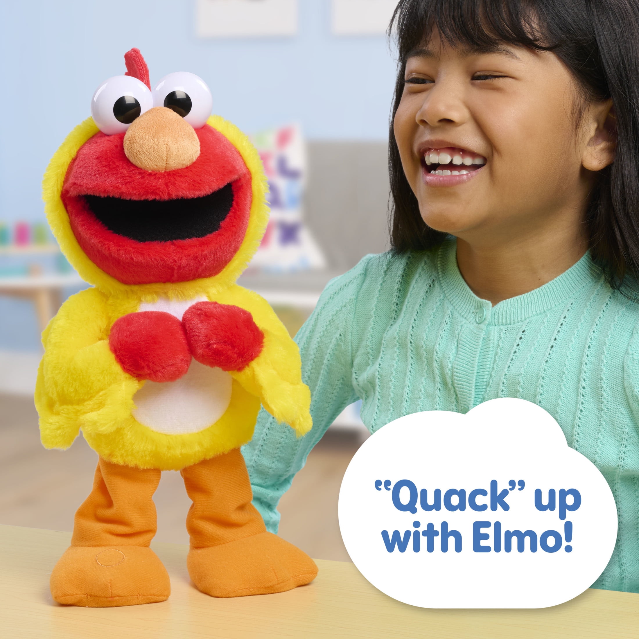 Sesame Street Chicken Dance Elmo Plush for Preschool Fun