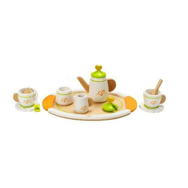 Hape Tea pour Deux Kits d'Accessoires de Cuisine en Bois - E3124