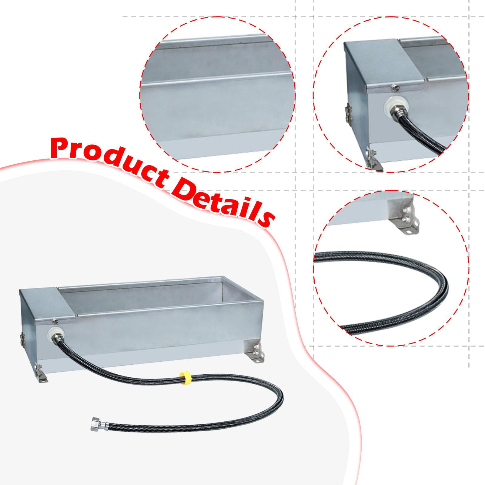 CarpNettore Automatic Livestock Water Trough Waterer 7.5L with Float Valve Outdoor Pet Water