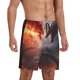 thumbnail image 2 of Balery Fire Sky Dragon Pantalones cortos de pijama de punto de algodón para hombre con cinturilla y bolsillos-Small, 2 of 6