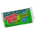 thumbnail image 5 of 3M Scotch-Brite Soap Filled Pads Scrub Sponges Heavy Duty Clean Green 3 Count 6 Pack, Total 18 Pads, 5 of 5