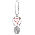 thumbnail image 1 of La línea de en forma de corazon de San Valentin Colgante de ala, 1 of 3