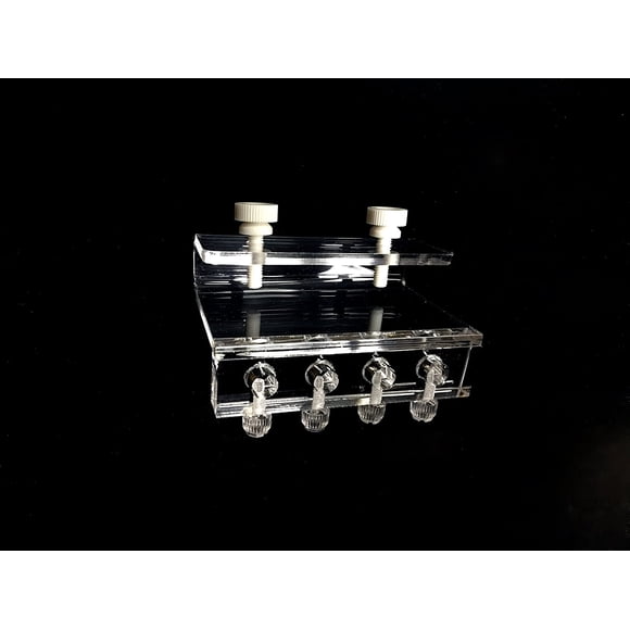 Support de Fixation de Tube Souple pour Pompe de Dosage Pompe à Air (4 Tubes) en Acrylique