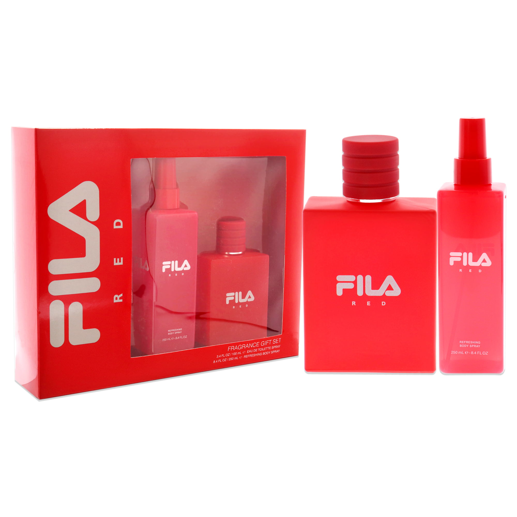 Malen brug Gemakkelijk Fila Red by Fila for Men - 2 Pc Gift Set 3.4oz EDT Spray, 8.4oz Body Spray  - Walmart.com