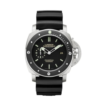 Panerai Men's Luminor 1950 47mm Black Rubber Band Titanium Case Sapphire Crystal Mechanical Watch PAM00389