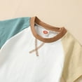 thumbnail image 5 of Kids Clothes Boys Toddler Baby Summer Outfits Children's Spring Cotton Color Block Short Sleeved Running Suit 12 18 24 Month 3T 4T 5T Shorts Outfit Set Tops T-shirt+Shorts Pajamas Two Pieces, 5 of 7