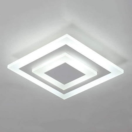 

OUKANING Acrylic Square Ceiling Light Loft Corridor Aisle Lamp