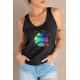 thumbnail image 2 of ABPHQTO Camiseta sin mangas con espalda cruzada y estampado gráfico tie-dye de béisbol para mujer, 2 of 5