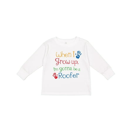 

Inktastic Roofer Future Boys or Girls Long Sleeve Toddler T-Shirt