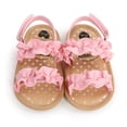 thumbnail image 6 of Xijirk Baby Sandals for Summer Gentle Step First Footwear for Toddler Girls EasyOn Outdoor Sandals for Little Feet,Pink,6-12 Months, 6 of 7
