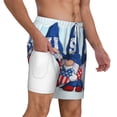 thumbnail image 3 of Gaeub Cute Gnomes in USA Mens Swim Trunks Stretch Beach Shorts Quick Dry for Men Swim Shorts Swimwear with Pockets- XX-Large, 3 of 9