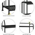 thumbnail image 3 of Plant Stand,Zzbiqs 5 Tier Metal Flower Pots Holder Storage Shelf, Flower Stand Plant Display for Indoors and Outdoors, Metal, Black, 3 of 6