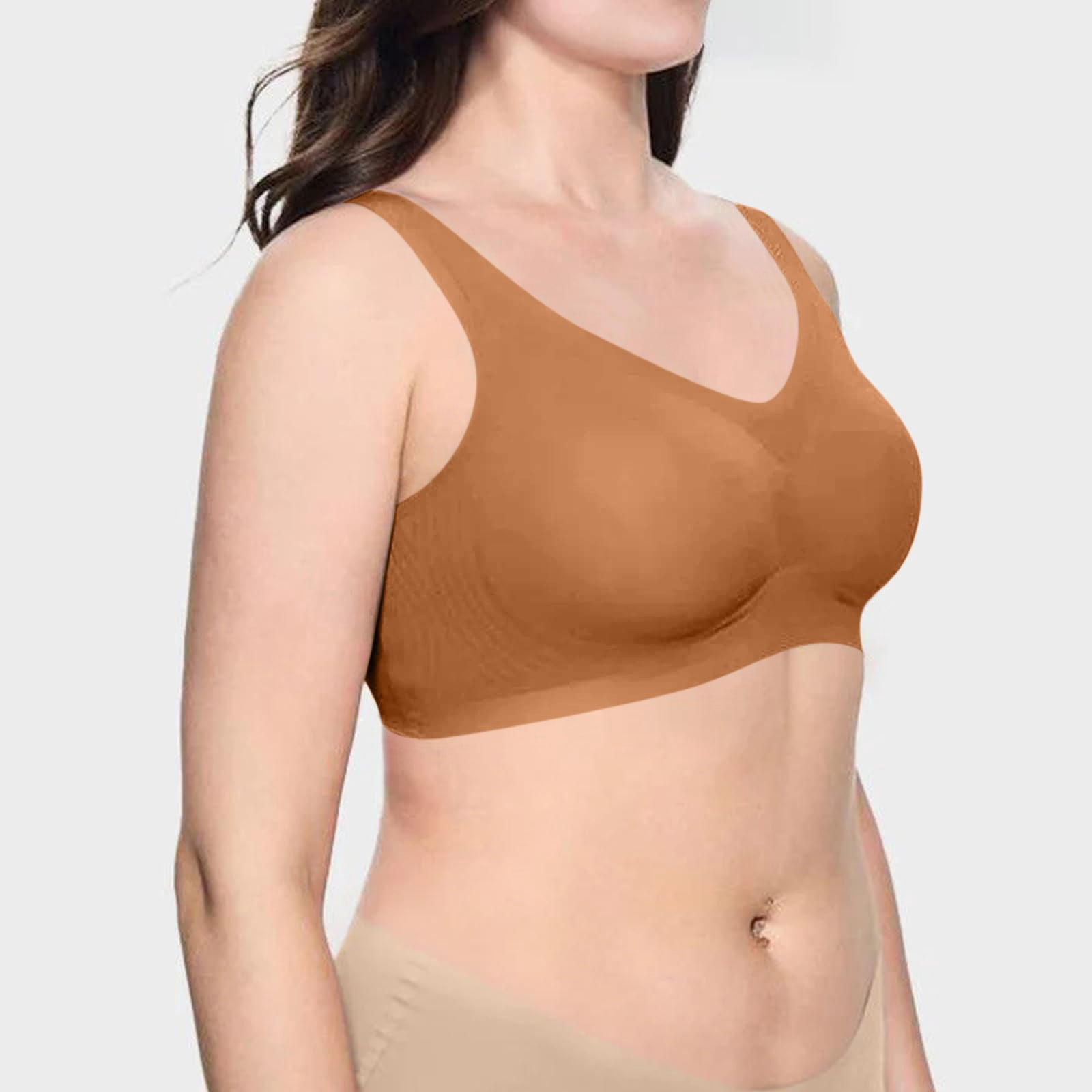 Plus Size Bras for Women Jelly Bra Lifting Wire Jelly Bra Supportive Bras Comfort And Soft Breathable