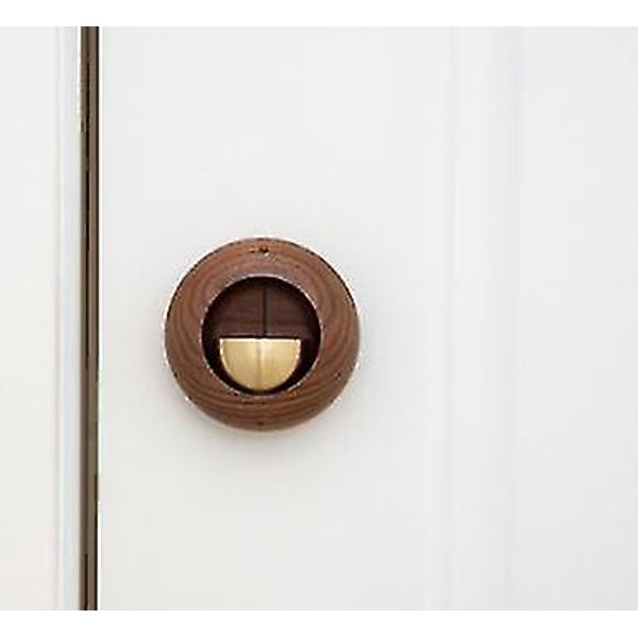 Shopkeepers Bell For Door Opening, Magnetic Attached Wood Doorbell Gentle Sound Decorative Entry Doorbell