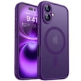 thumbnail image 1 of Funda magnética CANSHN para iPhone 16 Plus, color morado oscuro, 1 of 6