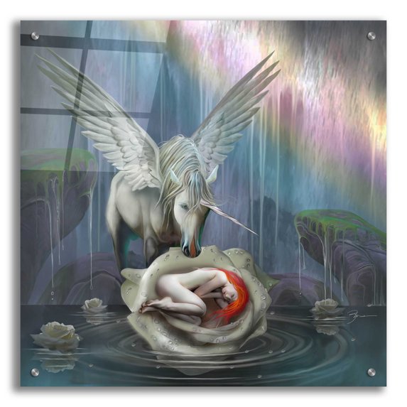 Epic Art 'Venus Rebirth' by Enright, Acrylic Glass Wall Art, 24"x24"