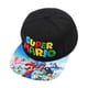 thumbnail image 2 of Super Mario Bros. Gorra de béisbol Bordado tridimensional Sombrero de ala plana ajustable Rendimiento de personaje Anime Hat Black One, 2 of 2