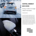 thumbnail image 2 of serony Universal Car Armrest Seat Cushion Auto Center Console Faux Leather Plush Mat Winter Warm Soft Pad, 2 of 7