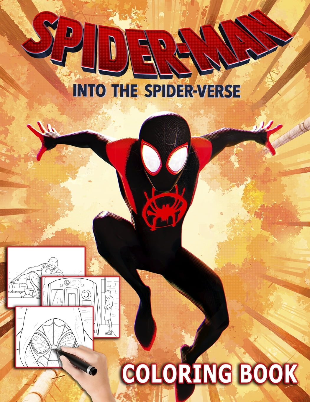 Spider-Man : Into the Spider-Verse Coloring Book: 20 ...