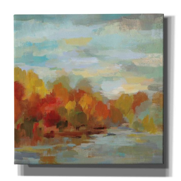 Epic Graffiti 'October Dreamscape' by Silvia Vassileva, Canvas Wall Art, 37"x37"