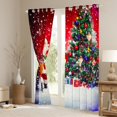 thumbnail image 3 of Manfei Christmas Santa Claus Black Out Curtains,Kawaii Xmas Tree Curtains Pack of 2 (42x63 Each),Happy New Yaer Bedroom Curtains For Girls Boys,Microfiber Bedroom Decor, 3 of 6