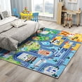 thumbnail image 2 of Janvonne Four Seasons City Life Kids Play Arae Rug - Soft Educational Carpet, Non-Slip Washable Floor Mat for Nursery Playroom ,5x7ft, 2 of 9