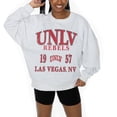 thumbnail image 2 of Women's Gameday Couture Ash UNLV Rebels Premium Fleece Pullover Sweatshirt, 2 of 5