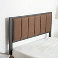 thumbnail image 6 of Lusimo California King Bed Frame with Soft Fabric Upholstered Headboard, Metal Platform Bed for Adultswith Extra Wide Metal Support Legs and Under Bed Storage, Brown, 6 of 6