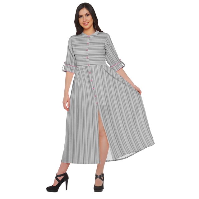 Moomaya Kurta à Manches Courtes Imprimée Kurti Indien Vêtements d'Été pour Femmes